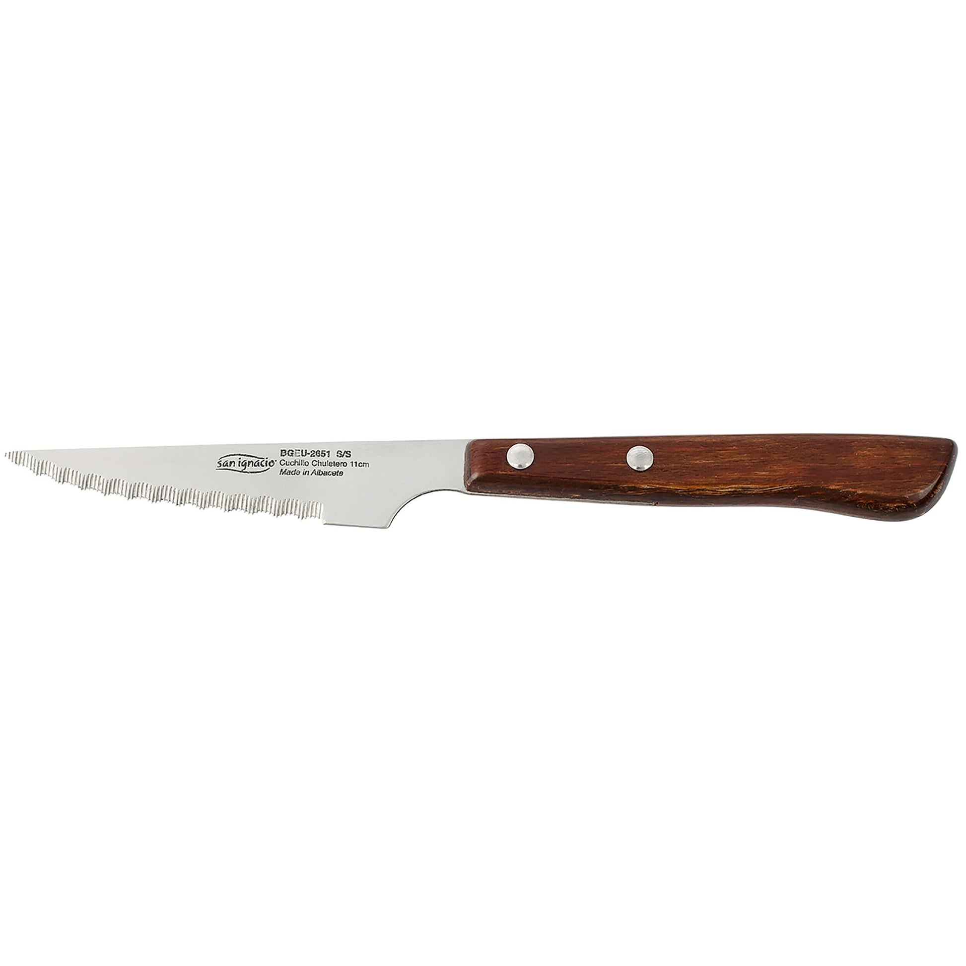 Cuchillo de carne mango madera 11cm - Alcaraz