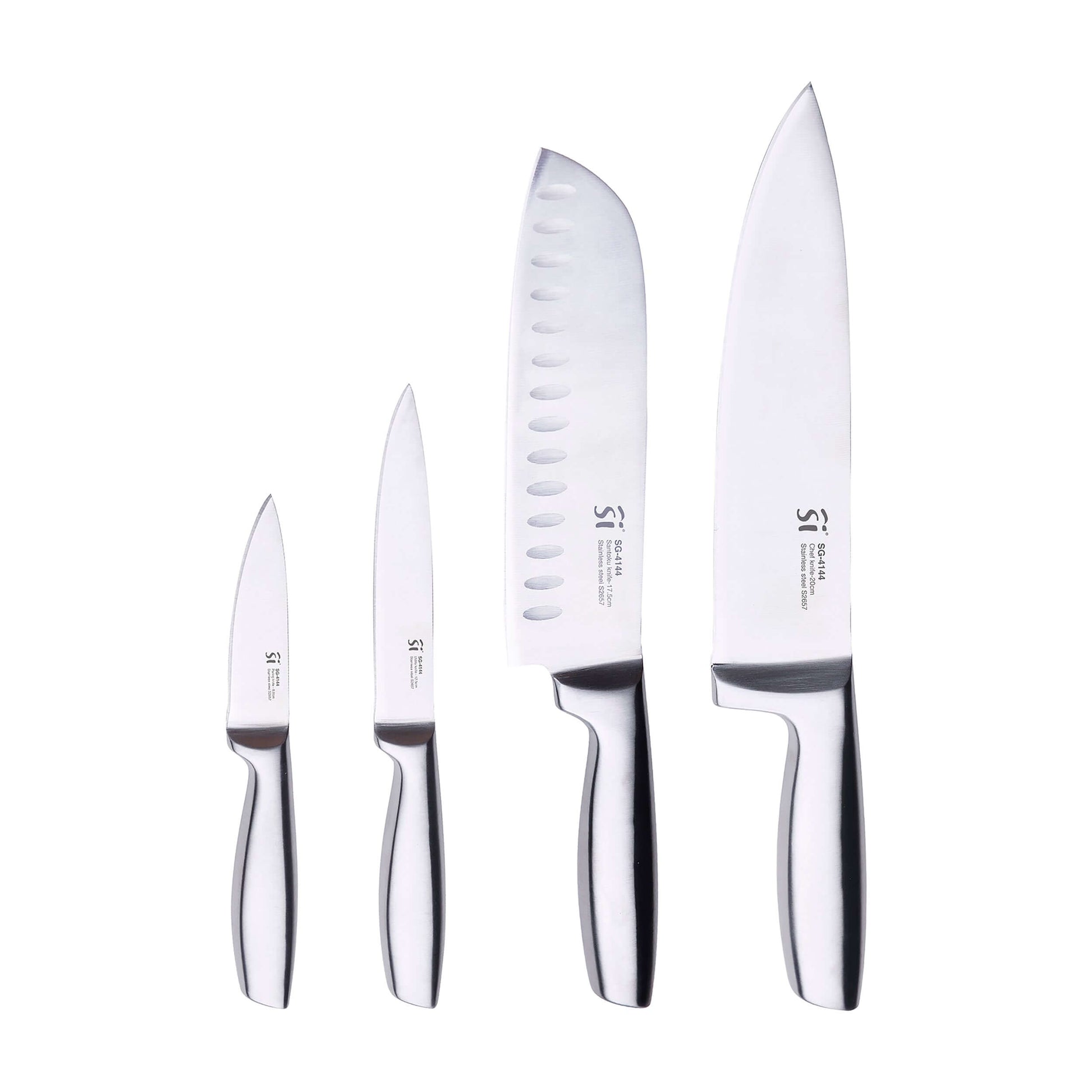 Set de 4 cuchillos de cocina acero inoxidable - Compact